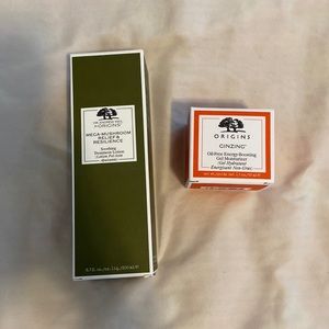 Origins Ginzing Oil-Free Energy Boosting Gel Moisturizer and Soothing Lotion Duo